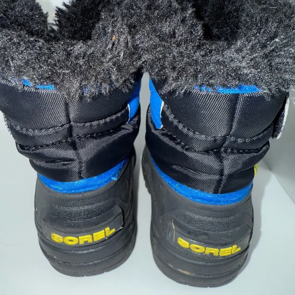 Sorel Black and Blue Winter Boots